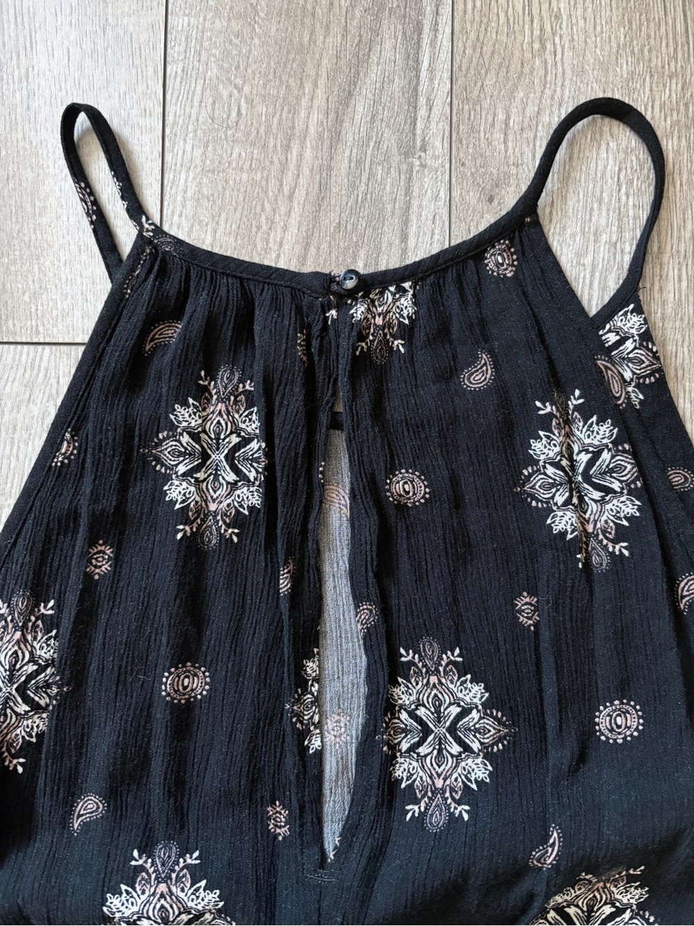 NWT SO Kohls Black White Boho Medallion Halter Wide Leg Jumpsuit Womens Size XXL - Picture 13 of 15